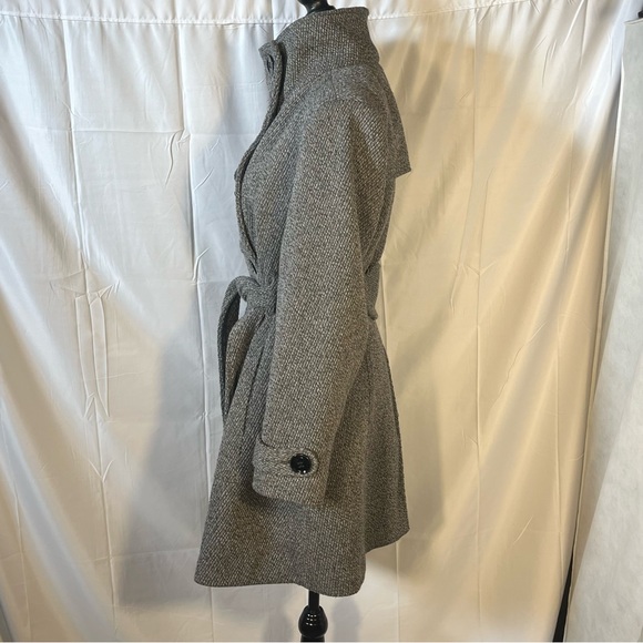 Worthington Charcoal Herringbone wool blend Blazer belted women’s - Picture 4 of 8